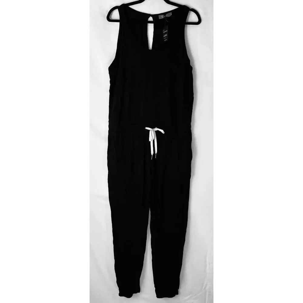 NWT n:philanthropy Phil tank Jumpsuit in Black Size L - Picture 8 of 10